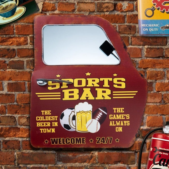Retro Car Door Mirror - Vintage Sports Bar Car Door - eazy wagon
