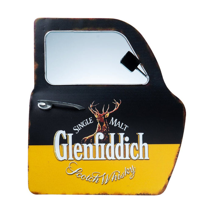 Retro Car Door Mirror - Vintage Whisky Car Door - eazy wagon