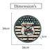 Retro MDF Clock - Garage Bike Route 66 Dial - eazy wagon