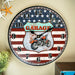 Retro MDF Clock - Garage Bike Route 66 Dial - eazy wagon