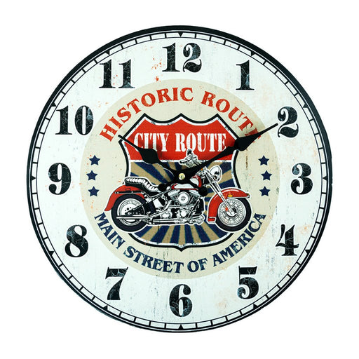 Retro MDF Clock - Historic Route Dial - eazy wagon