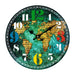 Retro MDF Clock - World map Dial - eazy wagon