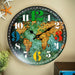Retro MDF Clock - World map Dial - eazy wagon