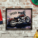 Retro Wall Frame - Motorcycle FatBoy - eazy wagon