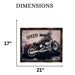 Retro Wall Frame - Motorcycle FatBoy - eazy wagon