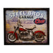 Retro Wall Frame - Motorcycle FatBoy garage - eazy wagon
