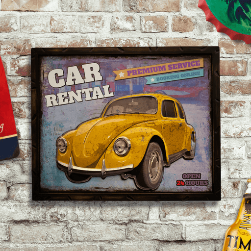 Retro Wall Frame - VW Beetle - eazy wagon