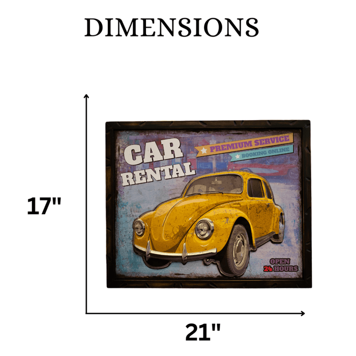 Retro Wall Frame - VW Beetle - eazy wagon