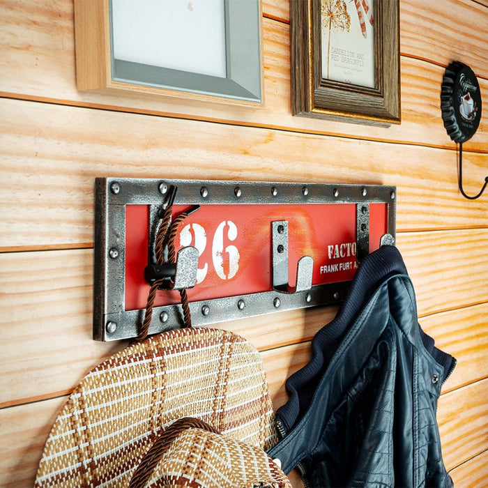 Retro Wooden Cloth Hanager - Red 26 - eazy wagon