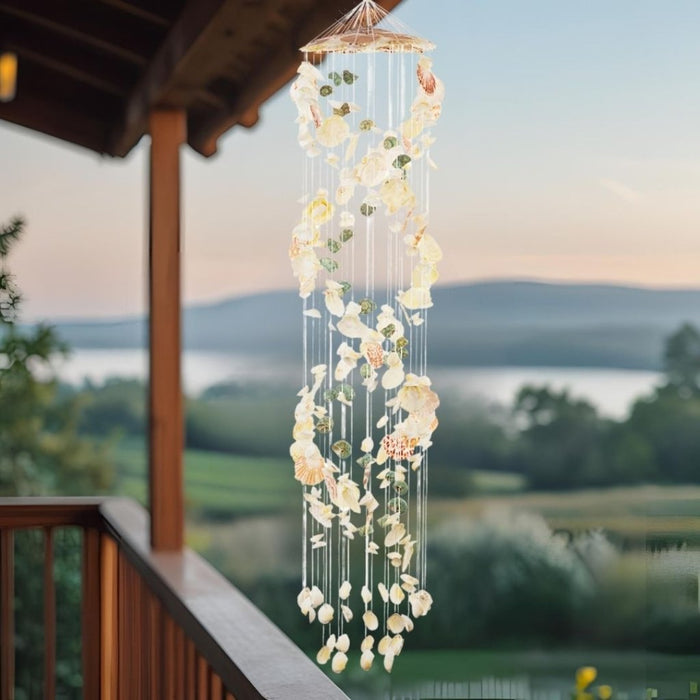 Seashells wall Hanging - White color 3.41ft - eazy wagon