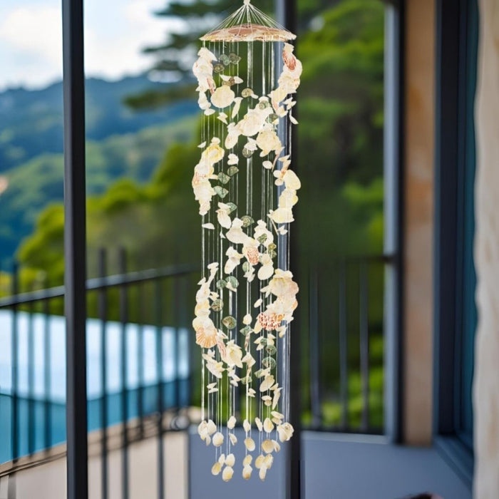 Seashells wall Hanging - White color 3.41ft - eazy wagon