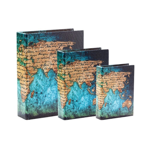 Storage Books - World map - eazy wagon
