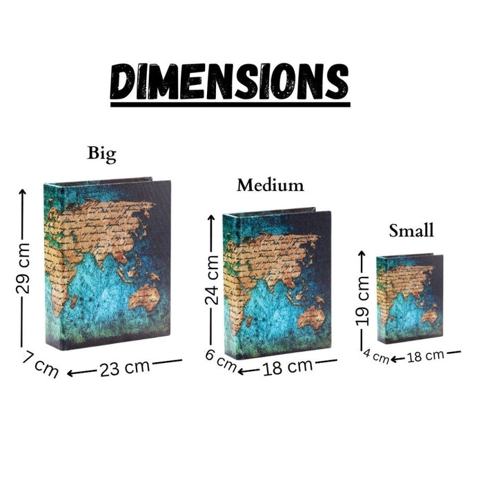 Storage Books - World map - eazy wagon