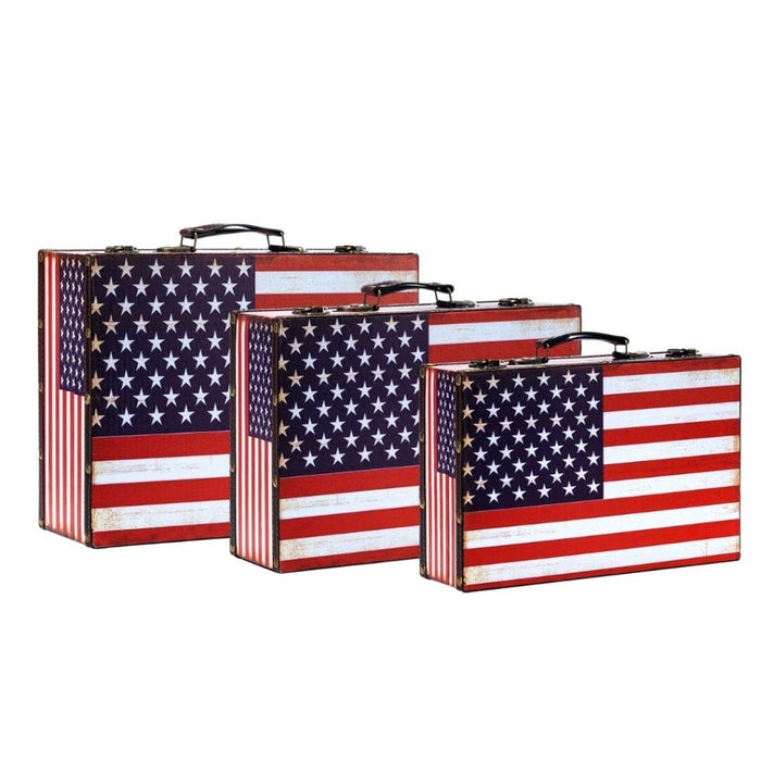 Storage Trunk boxes - American Flag - eazy wagon