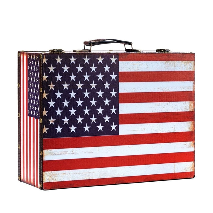 Storage Trunk boxes - American Flag - eazy wagon