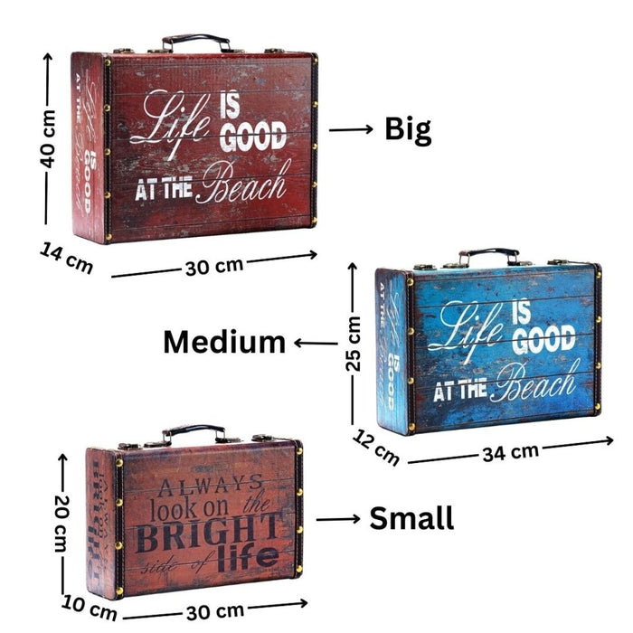 Storage Trunk boxes - Life is good at the beach - eazy wagon