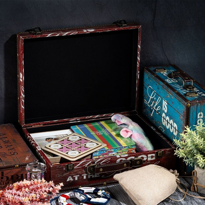 Storage Trunk boxes - Life is good at the beach Retro - eazy wagon