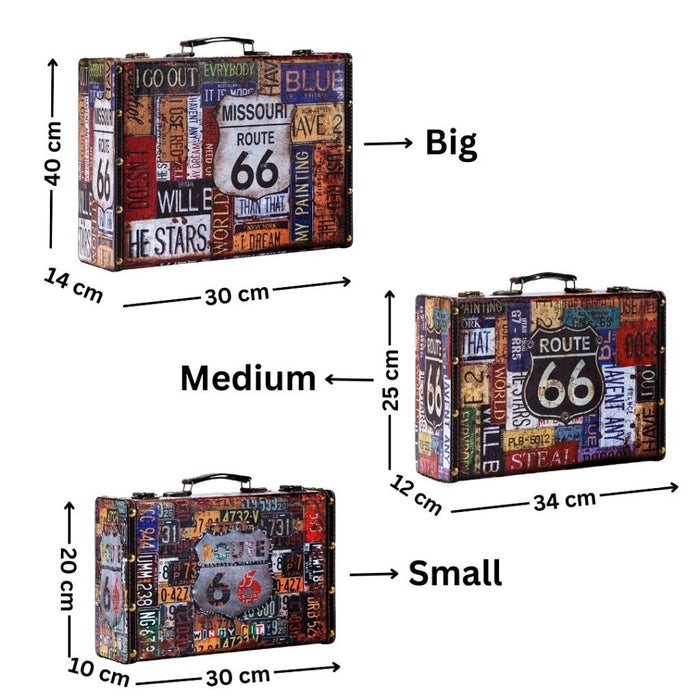 66 Box Storage Trunk boxes - Route 66 number plates — eazy wagon