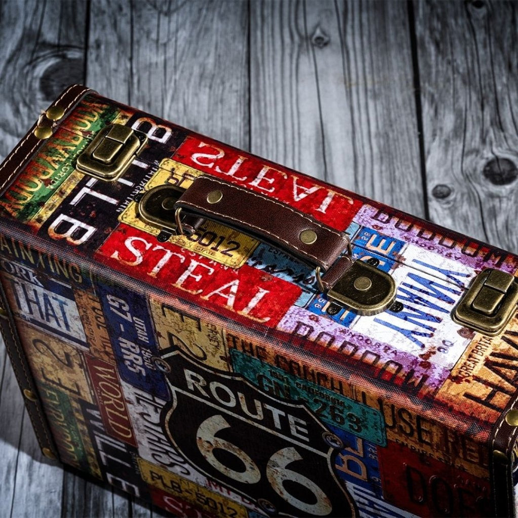 Storage Trunk boxes - Route 66 number plates — eazy wagon
