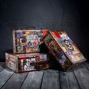 Storage Trunk boxes - Route 66 number plates - eazy wagon