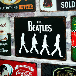 Number Plates Big wall sign - The Beatles (Walking)