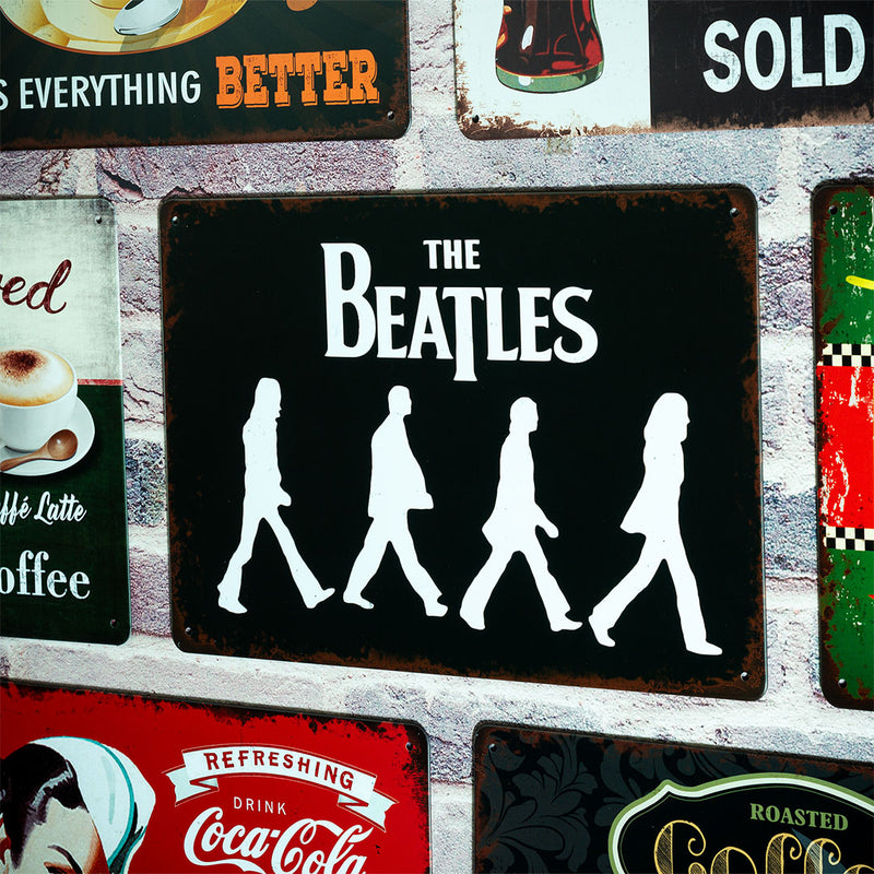 Number Plates Big wall sign - The Beatles (Walking)