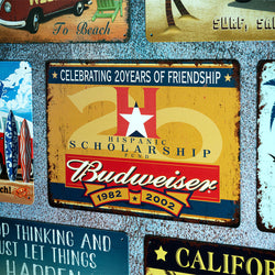 Number Plates Big wall sign - Budweiser Scolarship