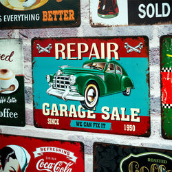 Number Plates Big wall sign - Ford Repair Garage Sale