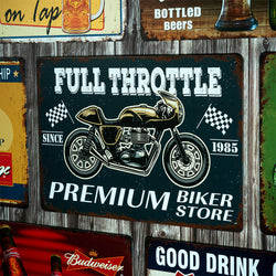 Number Plates Big wall sign - Full Throttle Since 1985