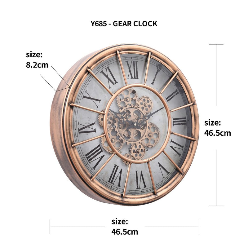 Mechanical clock - Copper Wash (Y665-19")