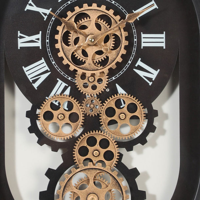 Mechanical clock - Oval Black (Y763-23x15")