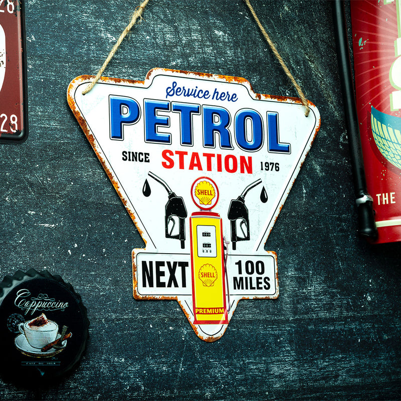 Metal Plates - Petrol Station