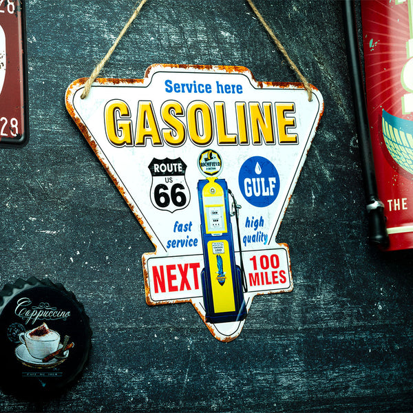 Metal Plates - Gasoline route66