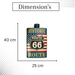 Whiskey Bottle Wall Decor - Historic Route 66 - eazy wagon