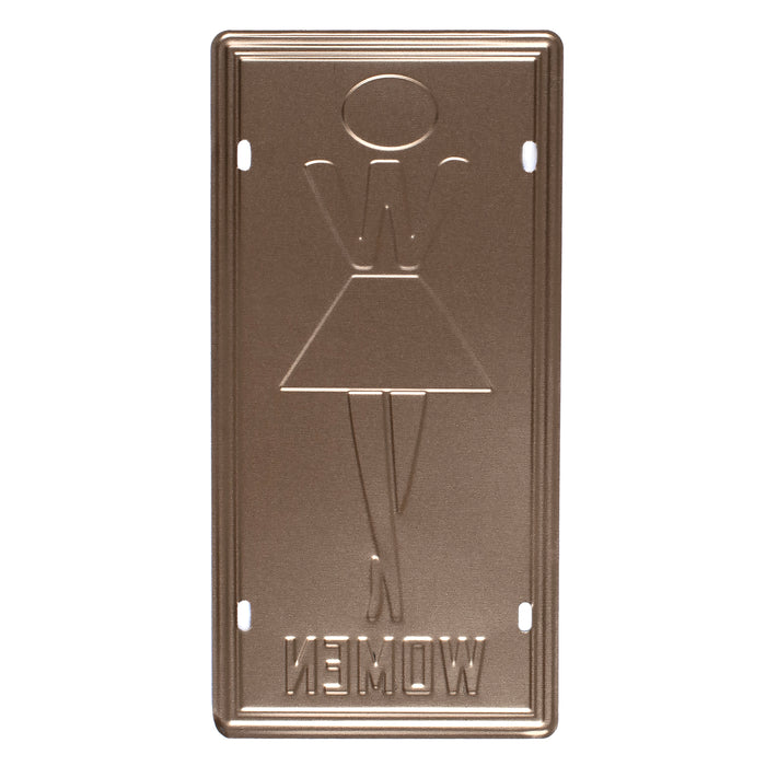 Number Plates wall sign - Women Signage