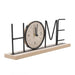 Wooden Metal Letter Clock - Home (Black) - eazy wagon