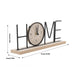 Wooden Metal Letter Clock - Home (Black) - eazy wagon
