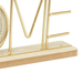 Wooden Metal Letter Clock - Home (Gold) - eazy wagon
