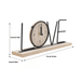 Wooden Metal Letter Clock - Love (Black) - eazy wagon