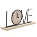 Wooden Metal Letter Clock - Love (Black) - eazy wagon