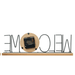Wooden Metal Letter Clock - Welcome (Black) - eazy wagon