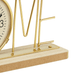 Wooden Metal Letter Clock - Welcome (Gold) - eazy wagon