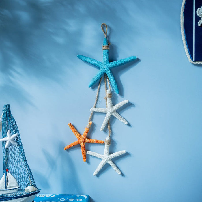 Wooden Star fish Wall decor - eazy wagon