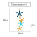 Wooden Star fish Wall decor - eazy wagon
