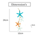 Wooden Star fish Wall decor - eazy wagon