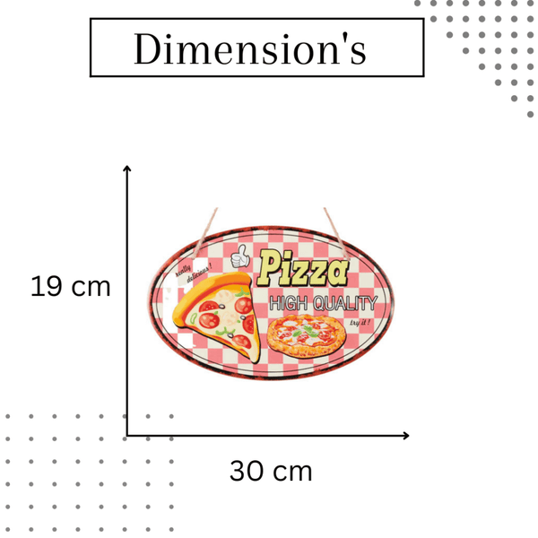 3D Metal Plates - High Quality Pizza