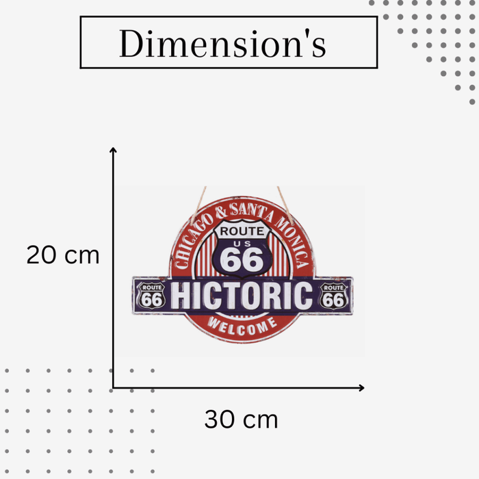 3D Metal Plates - Historic Route 66