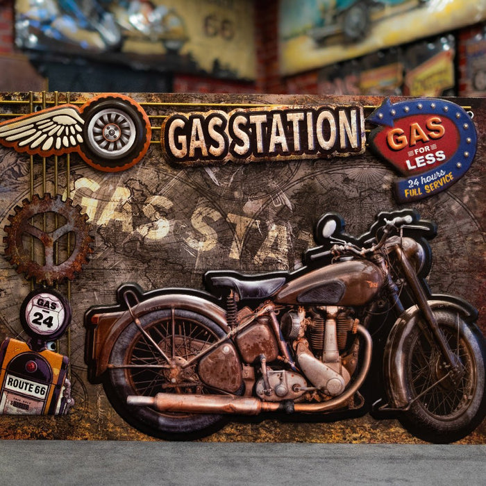 3D Retro Frame - Bullet Bike