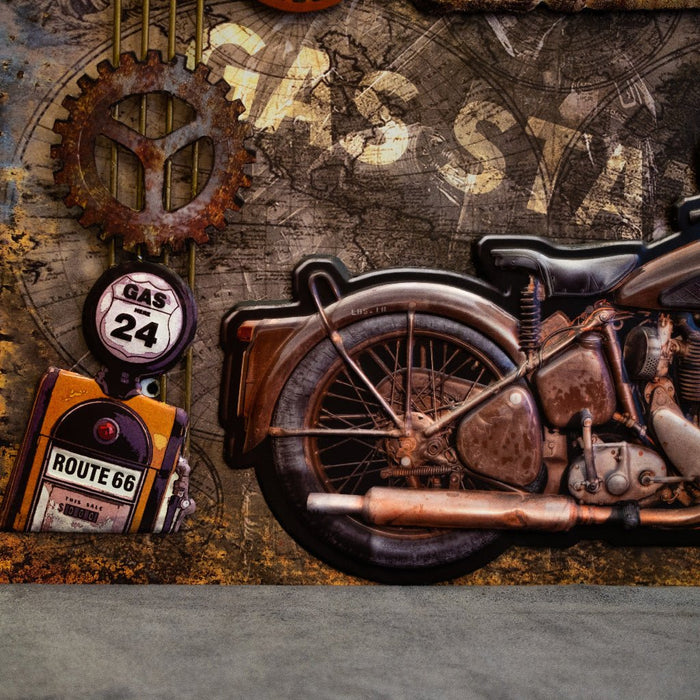 3D Retro Frame - Bullet Bike