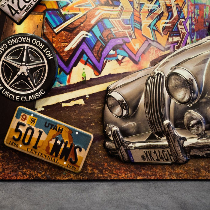 3D Retro Frame - Jaguar XK140 - eazy wagon